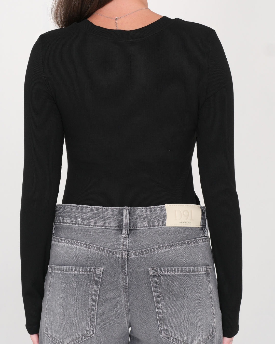 BralessTop - Manche longue côtelé